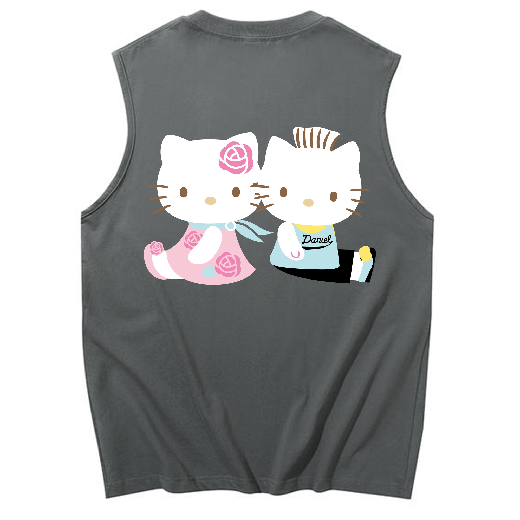 （画像用） Hello Kitty ハローキティ コットン100％タンクトップ（背面プリント）
